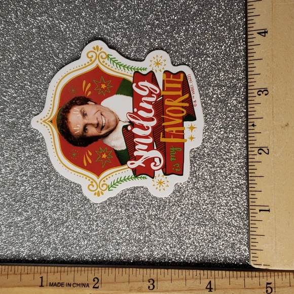 CHRISTMAS WATERPOOF Sticker ELF Quote - Picture 2 of 8